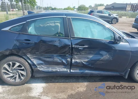 2018 Honda Civic Ex from USA, damaged, VIN 2HGFC2F7XJH586223